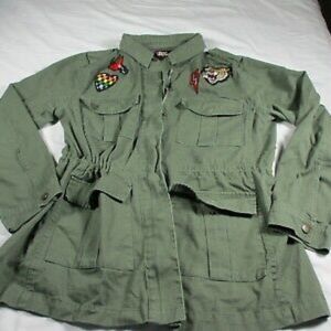 Nwot B sweet embroidered military jacket
